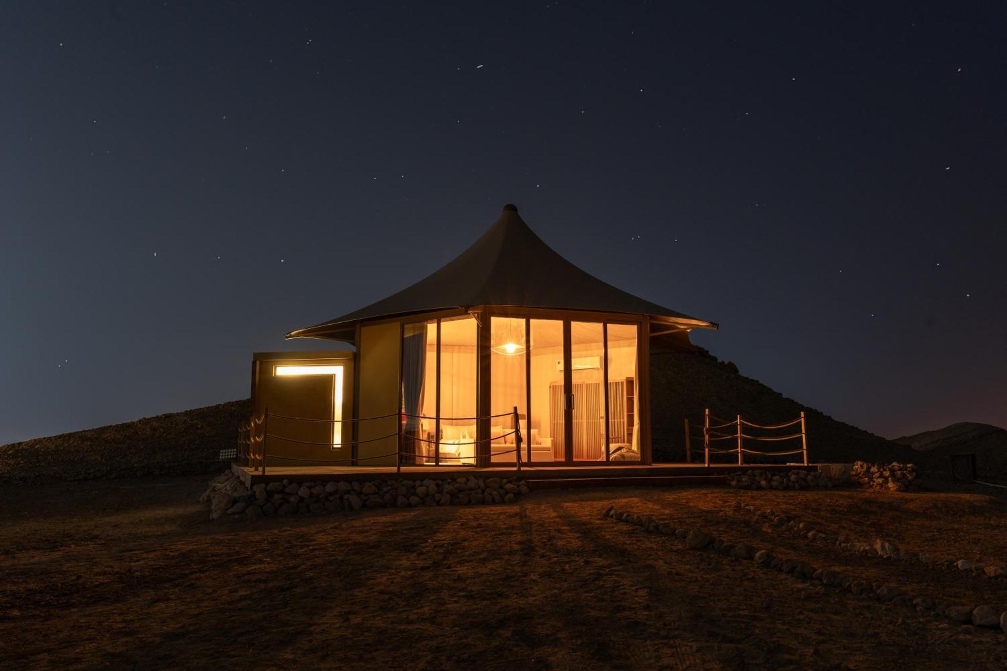 Pura Eco Retreat, Jebel Hafit Desert Park 艾因 外观 照片